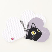 Mignon Chat Noir Dessin Animé – Cahier en Forme de (Intérieur)