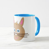 mignon chaton caricature mug (Devant droit)