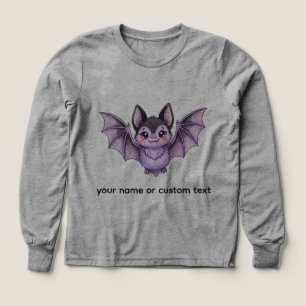 Mignon chauve-souris violette Illustration au cray