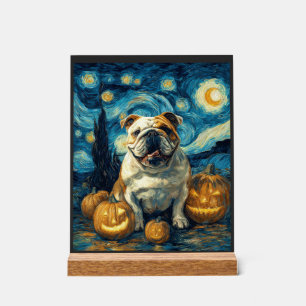 Mignon chien Bouledogue Anglais Halloween Jack O L
