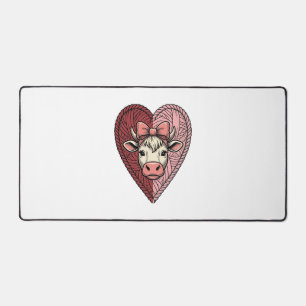 Mignon cœur de vache en fil Design de gravure vint