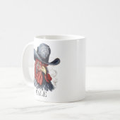 mignon coloré éditable poulet mâle Mug (Devant gauche)