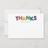 Mignon coloré merci personnalisé (Devant)