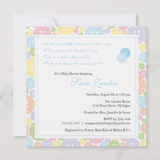 Mignon comme invitation de baby shower de garçons (Devant)