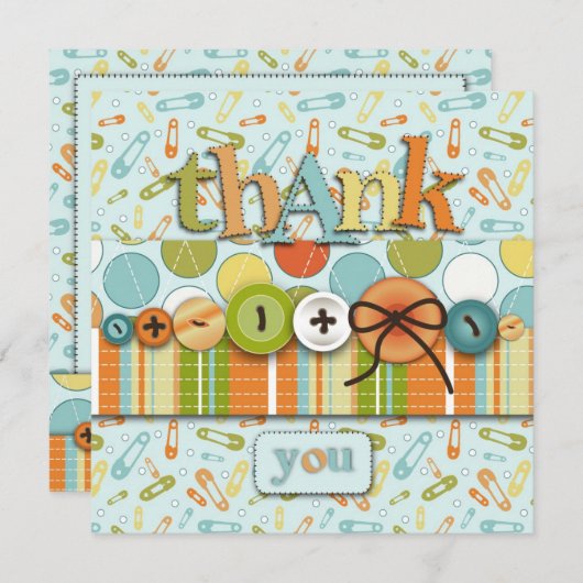 Mignon comme Merci de bouton (Devant / Derrière)