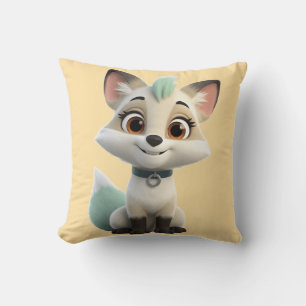 Mignon Coussin Chibi Renard Arctique Anime — Paste