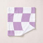 Mignon Damier Rose Blanc Violet Pastel (Gant de toilette)