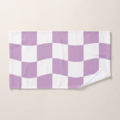 Mignon Damier Rose Blanc Violet Pastel (Serviette à main)