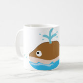 mignon dessin animé baleine mug (Devant gauche)