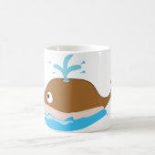 mignon dessin animé baleine mug (Centre)