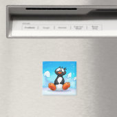 mignon dessin animé pingouin aimant (In Situ (Lave-vaisselle))