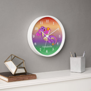 mignon dragon ajouter nom enfants Grande horloge