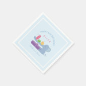 Mignon éléphant au long nez & serviettes en papier (Coin)