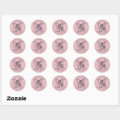 mignon enregistrer la date monogramme autocollant (Feuille)