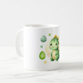 mignon et adorable tasse de dinosaure vert (Devant gauche)