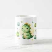 mignon et adorable tasse de dinosaure vert (Centre)