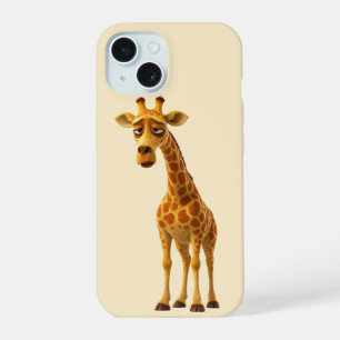 Mignon Étui de Téléphone Girafe Fatigué Mignon