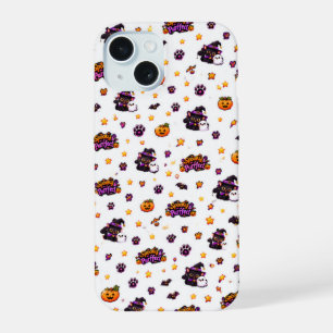 Mignon étui de téléphone sorcière chat Halloween a