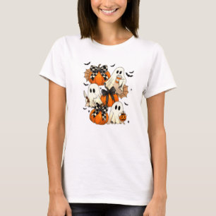 Mignon Fantômes d'Halloween et T-shirt Citrouille