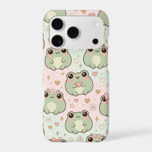 Mignon Grenouille Kawaii Cœurs Roses & Fleurs de M