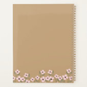 Mignon gris, fleur, papillon et texte (Dos)