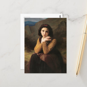 Mignon Innocence of Adolescent Girl, Bouguereau Briefkaart