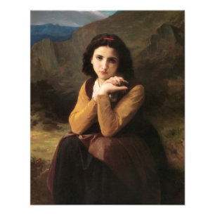 Mignon Innocence of Adolescent Girl, Bouguereau Foto Afdruk