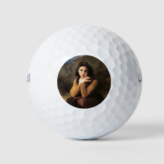 Mignon Innocence of Adolescent Girl, Bouguereau Golfballen (Voorkant)