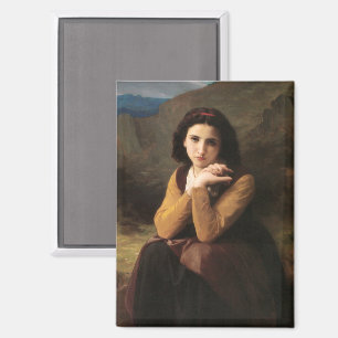 Mignon Innocence of Adolescent Girl, Bouguereau Magneet