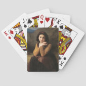 Mignon Innocence of Adolescent Girl, Bouguereau Pokerkaarten (Achterkant)