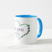 mignon j'aime maman's day café mug cadeau (Devant droit)