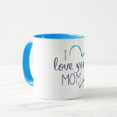 mignon j'aime maman's day café mug cadeau (Devant gauche)