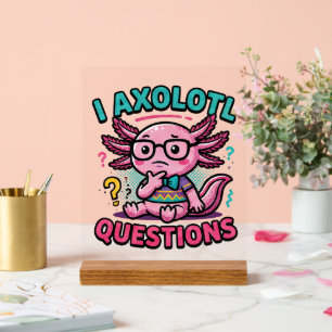 Mignon Je Axolotl Questions nerd aztec avec des lu