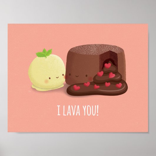Mignon Je T'aime Puns de Nourriture Décoration de (Devant)
