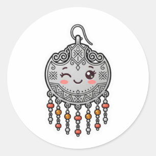 Mignon Kawaii Amazigh Marocain Earring Autocollant
