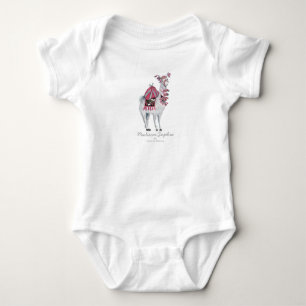 Mignon lama animal   Bébé fille   Body