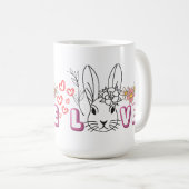 mignon lapin amour mug (Devant droit)