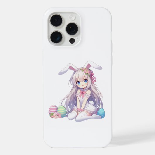 mignon lapin d'anime de Pâques (Verso)