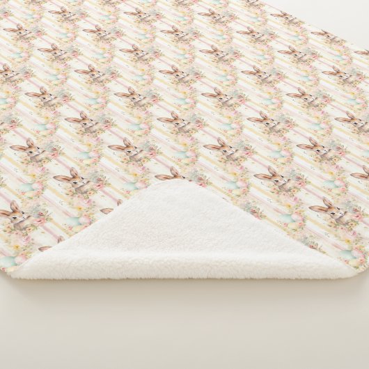 Mignon lapin de Pâques couverture Sherpa (3/4)