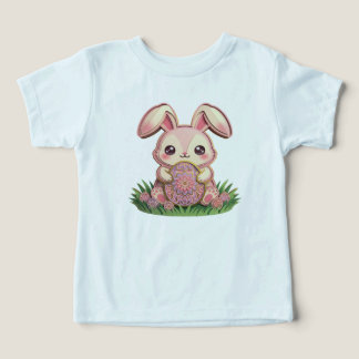Mignon lapin de Pâques rose en papier découpé 3D a