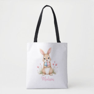 Mignon lapin, sac fourre-tout de chasse aux œufs d