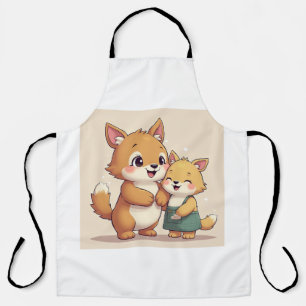 mignon marionnette tout-en-dessus Imprimer tablier
