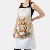 mignon marionnette tout-en-dessus Imprimer tablier (Insitu)