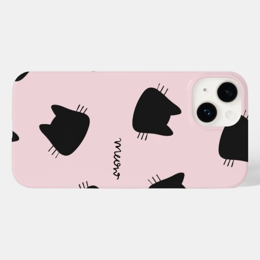 mignon motif iPhone 14 coque (Verso (horizontal))