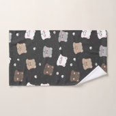 Mignon motif sans couture d'ours endormis dans des (Serviette à main)