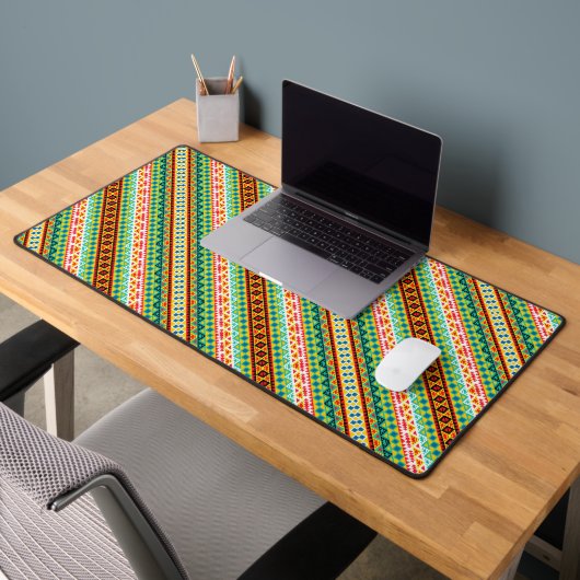 Mignon motifs aztèques colorés design (Bureau 2)