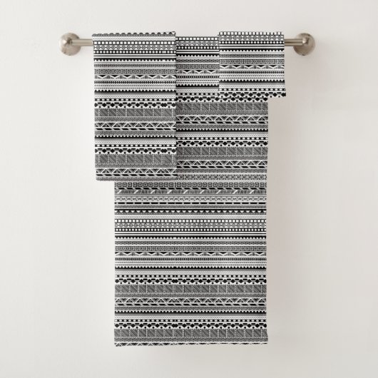 Mignon motifs aztèques noir blanc design (En situation)