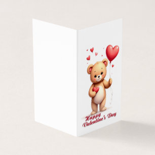 Mignon ours en peluche avec cœur – Joyeuse Saint-V