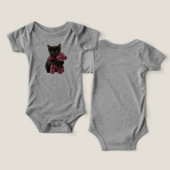 Mignon Ours en Peluche Chat Noir  (Design Recto & Verso)
