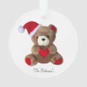 Mignon ours en peluche sur fond blanc (dos)